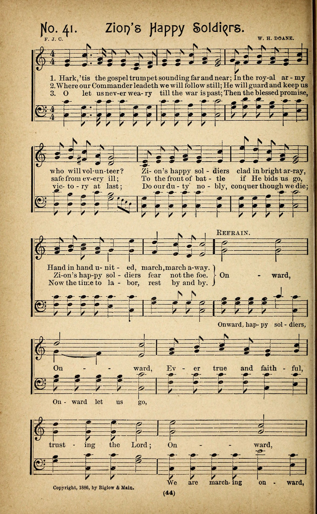 The Glad Refrain for the Sunday School: a new collection of songs for worship page 40