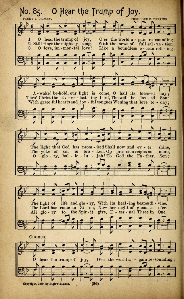 The Glad Refrain for the Sunday School: a new collection of songs for worship page 82