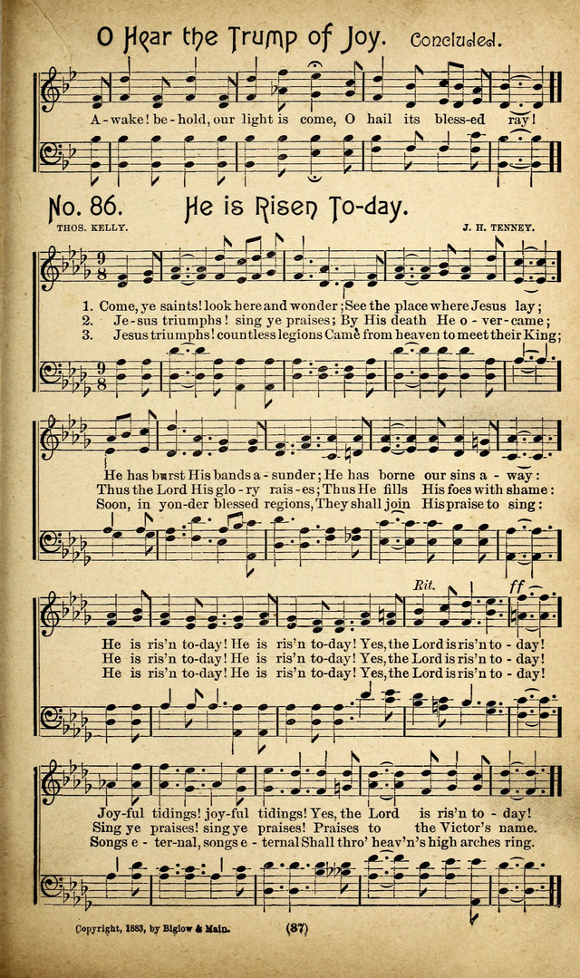 The Glad Refrain for the Sunday School: a new collection of songs for worship page 83