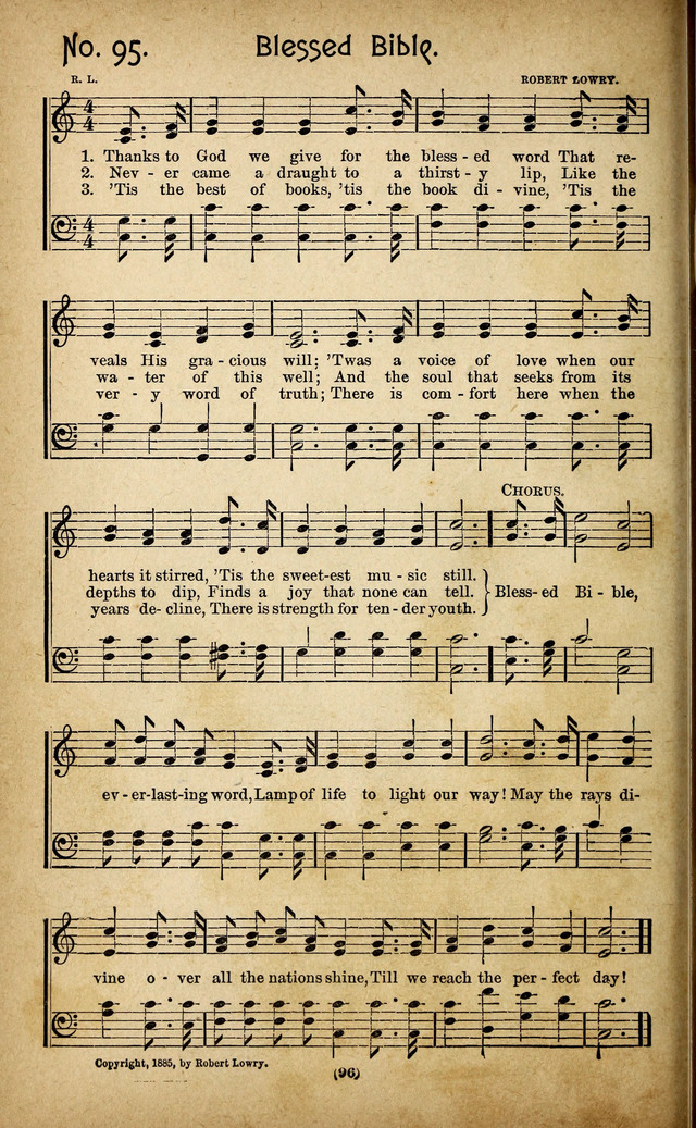 The Glad Refrain for the Sunday School: a new collection of songs for worship page 92