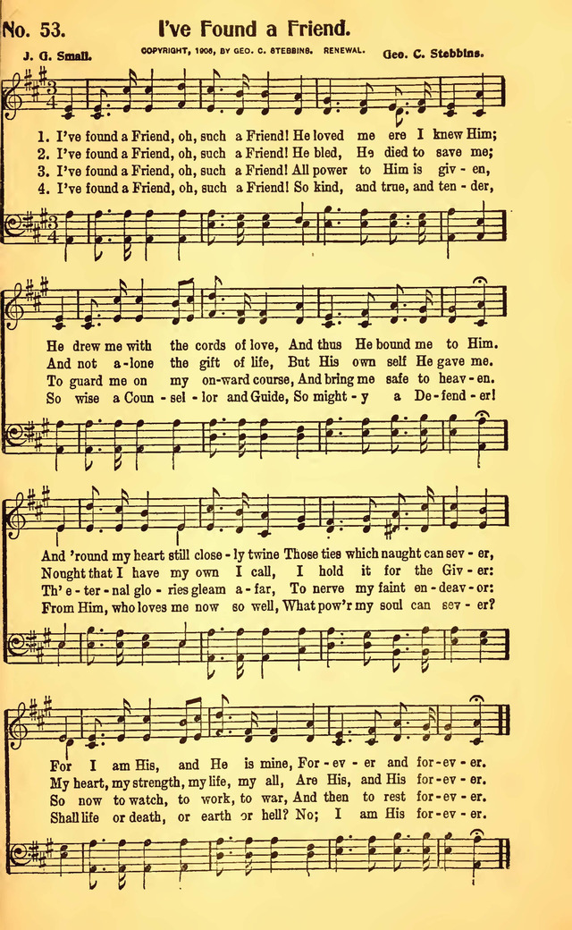 Great Revival Hymns No. 2 page 53