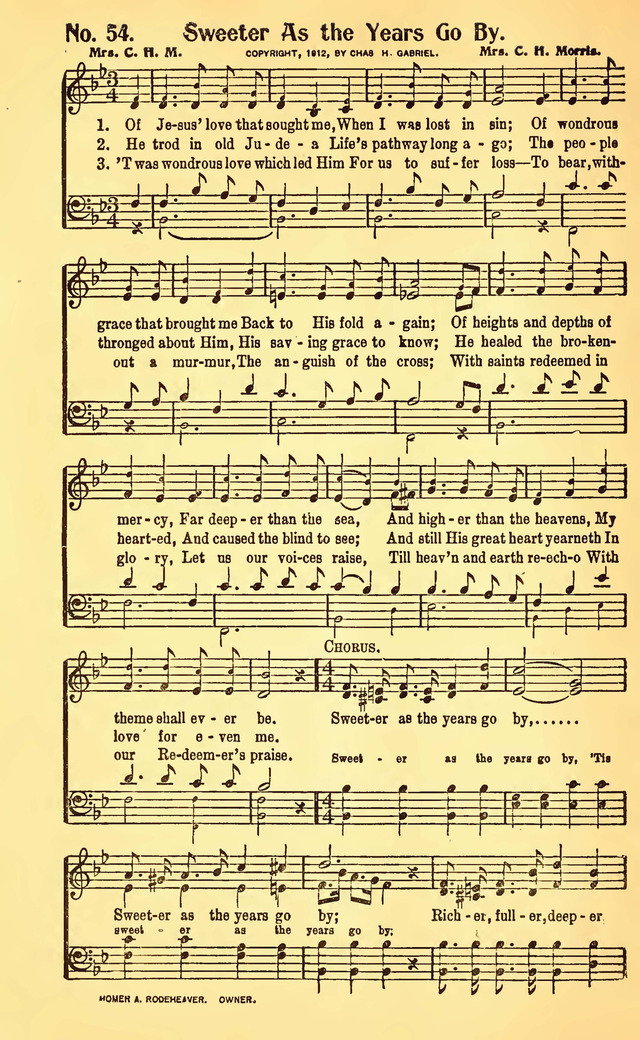 Great Revival Hymns No. 2 page 54