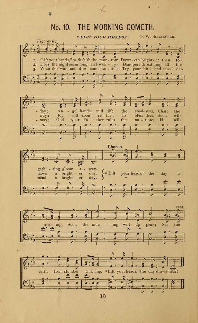 The Golden Sheaf, No. 1: A collection of sacred songs and gospel hymns for sabbath schools, praise meetings, and the home circle page 12