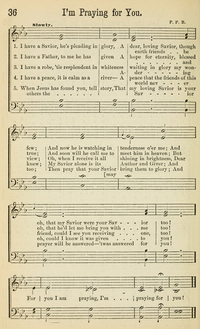 Gospel Songs: a choice collection of hymns and tune, new and old, for gospel meetings, prayer meetings, Sunday schools, etc. page 41