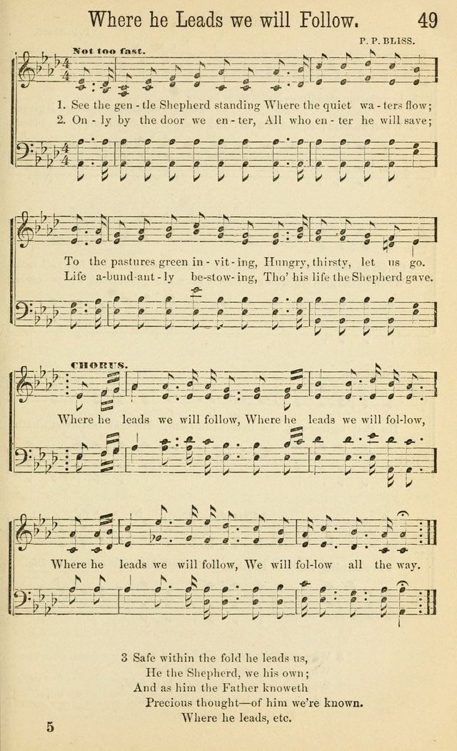 Gospel Songs: a choice collection of hymns and tune, new and old, for gospel meetings, prayer meetings, Sunday schools, etc. page 54