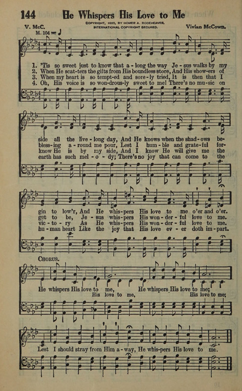 The Gospel in Song: as used in the Anderson Gospel Crusades page 148