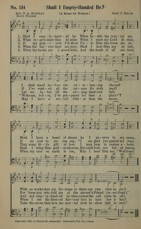 The Gospel in Song: as used in the Anderson Gospel Crusades page 158