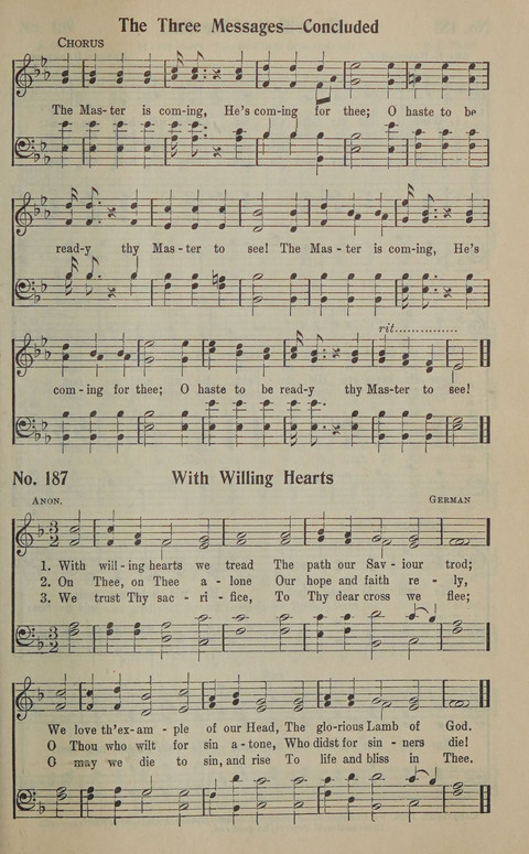 The Gospel in Song: as used in the Anderson Gospel Crusades page 191