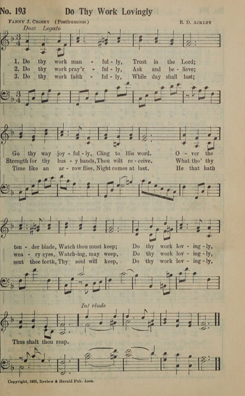 The Gospel in Song: as used in the Anderson Gospel Crusades page 197