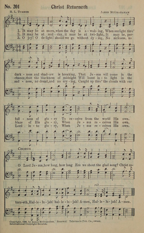 The Gospel in Song: as used in the Anderson Gospel Crusades page 205