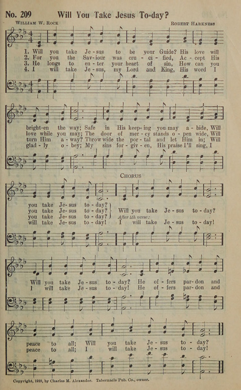The Gospel in Song: as used in the Anderson Gospel Crusades page 213