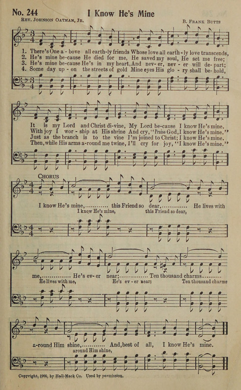 The Gospel in Song: as used in the Anderson Gospel Crusades page 251
