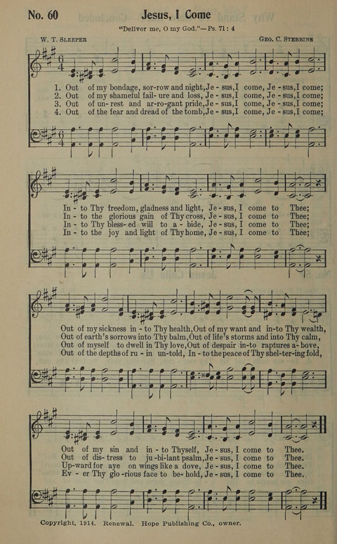 The Gospel in Song: as used in the Anderson Gospel Crusades page 64