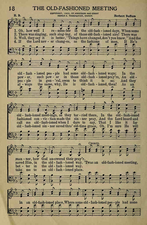 The Gospel in Song: for Use in Evangelistic Meetings or Any Service of the Church page 18