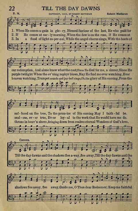 The Gospel in Song: for Use in Evangelistic Meetings or Any Service of the Church page 22