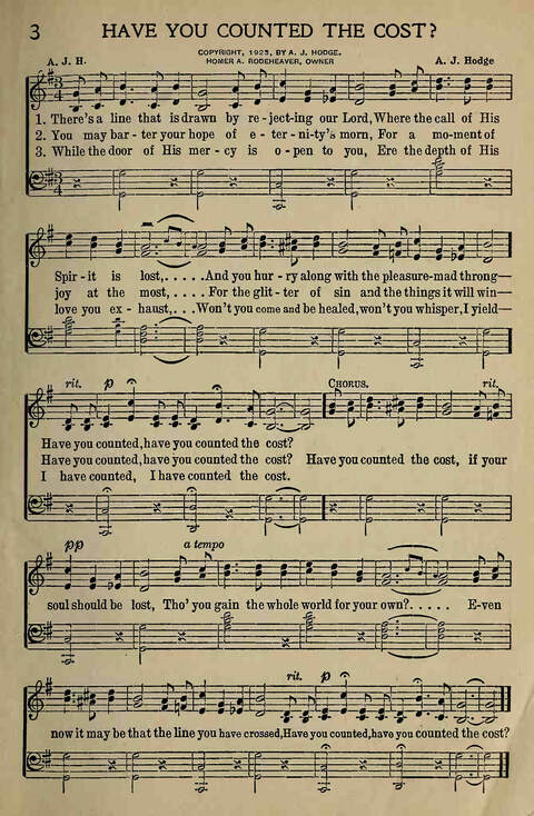 The Gospel in Song: for Use in Evangelistic Meetings or Any Service of the Church page 3