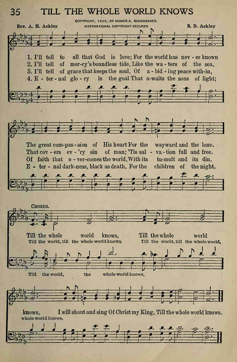 The Gospel in Song: for Use in Evangelistic Meetings or Any Service of the Church page 35