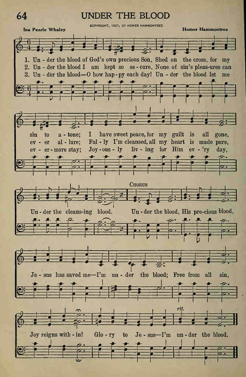 The Gospel in Song: for Use in Evangelistic Meetings or Any Service of the Church page 62