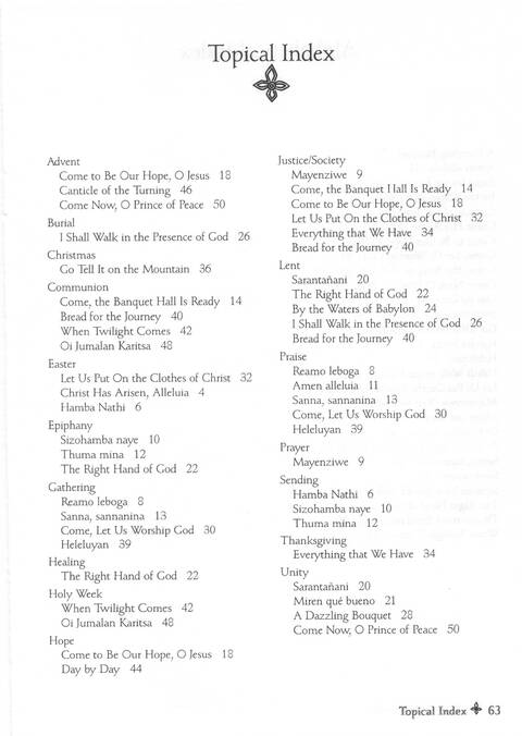 Global Songs 2: songs of faith, hope, and liberation from the church aroundd the world page 60