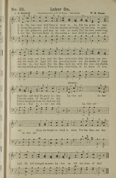 Gospel Songs Number Three: designed for use in Christian work and worship page 37