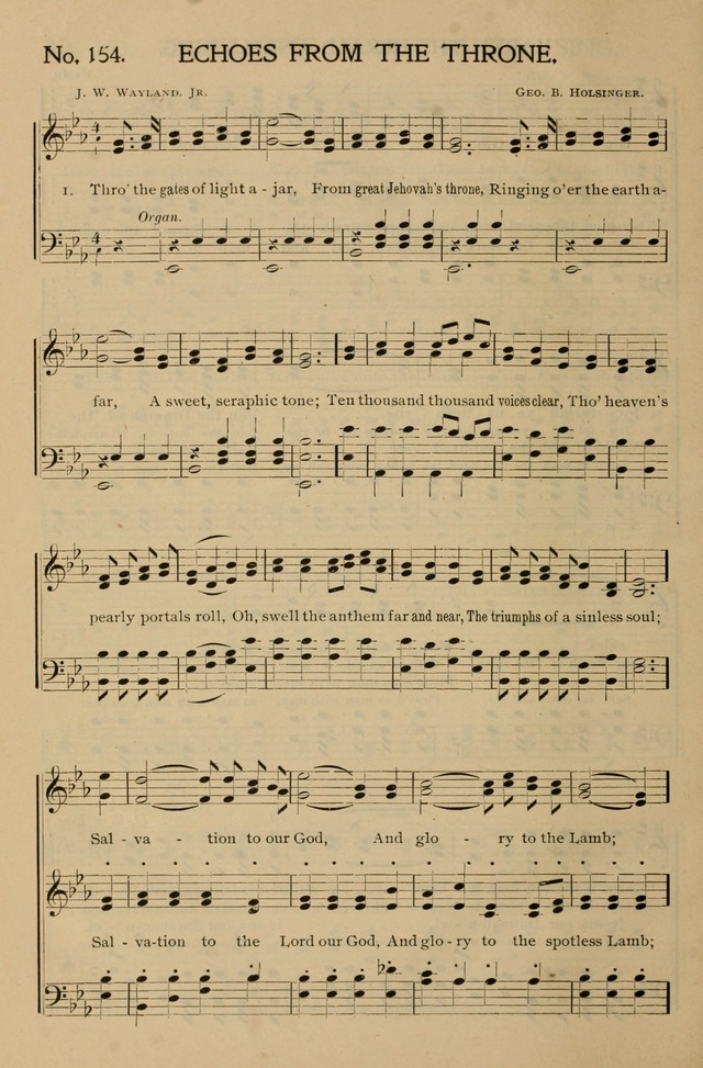 Gospel Songs and Hymns No. 1: for the sunday school, prayer meeting, social meeting, general song service page 156