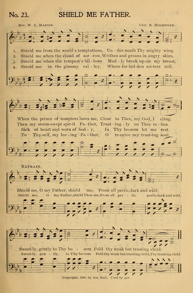 Gospel Songs and Hymns No. 1: for the sunday school, prayer meeting, social meeting, general song service page 23