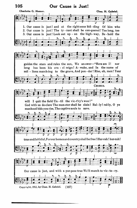 Gospel Songs for Men: a Collection of Quartets and Choruses for Male Voices page 105