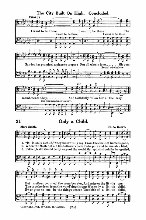 Gospel Songs for Men: a Collection of Quartets and Choruses for Male Voices page 21