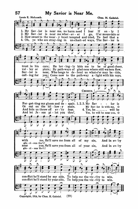 Gospel Songs for Men: a Collection of Quartets and Choruses for Male Voices page 57