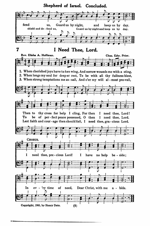 Gospel Songs for Men: a Collection of Quartets and Choruses for Male Voices page 7
