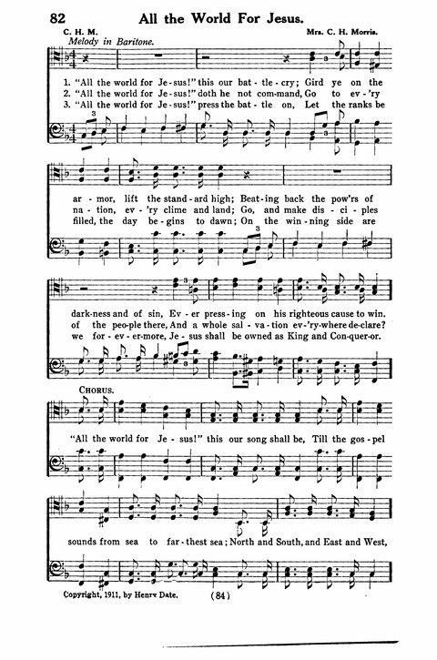 Gospel Songs for Men: a Collection of Quartets and Choruses for Male Voices page 82