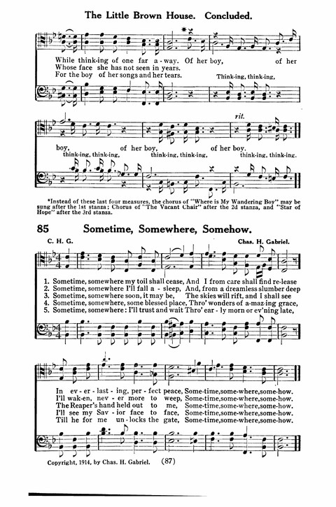 Gospel Songs for Men: a Collection of Quartets and Choruses for Male Voices page 85