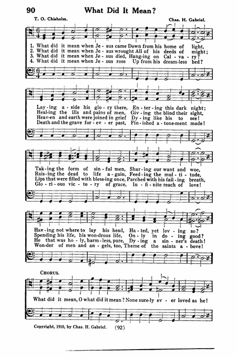 Gospel Songs for Men: a Collection of Quartets and Choruses for Male Voices page 90