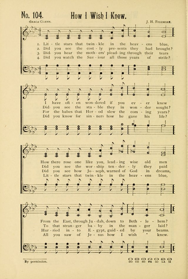 The Gospel in Song: combining "Sing the Gospel", "Echoes of Eden", and Other Selected Songs and Solos for the Sunday school page 104