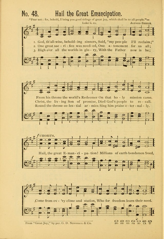 The Gospel in Song: combining "Sing the Gospel", "Echoes of Eden", and Other Selected Songs and Solos for the Sunday school page 48