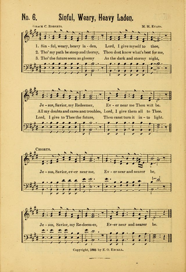The Gospel in Song: combining "Sing the Gospel", "Echoes of Eden", and Other Selected Songs and Solos for the Sunday school page 6