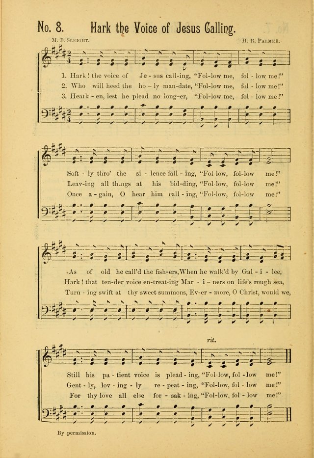 The Gospel in Song: combining "Sing the Gospel", "Echoes of Eden", and Other Selected Songs and Solos for the Sunday school page 8