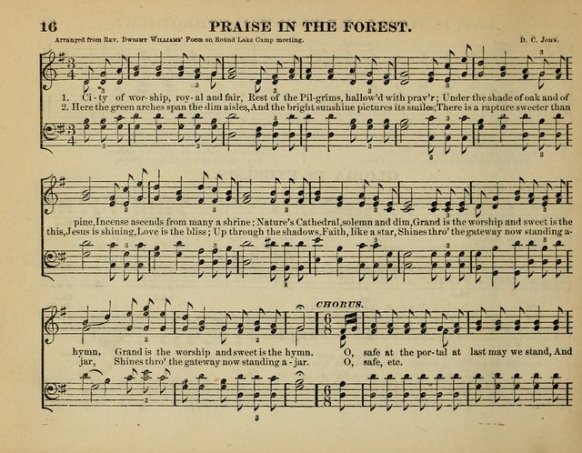 The Guiding Star for Sunday Schools: a new collection of Sunday school songs, together with a great variety of anniversary pieces written expressly for this worke page 16