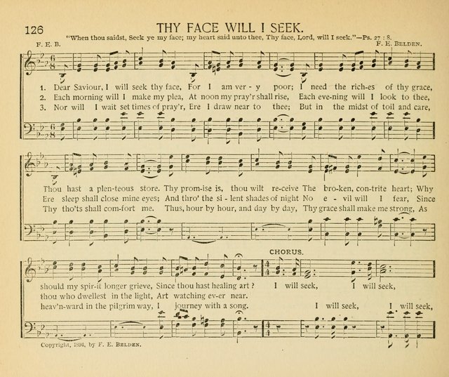 The Gospel Song Sheaf: for Sunday schools and young peoples meetings, comprising primary songs, intermediate songs, gospel and special songs, and old hymns and tunes page 126