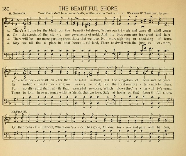 The Gospel Song Sheaf: for Sunday schools and young peoples meetings, comprising primary songs, intermediate songs, gospel and special songs, and old hymns and tunes page 130