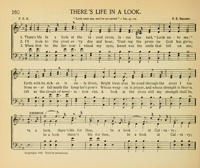 The Gospel Song Sheaf: for Sunday schools and young peoples meetings, comprising primary songs, intermediate songs, gospel and special songs, and old hymns and tunes page 160
