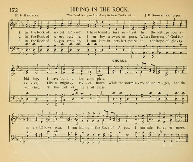 The Gospel Song Sheaf: for Sunday schools and young peoples meetings, comprising primary songs, intermediate songs, gospel and special songs, and old hymns and tunes page 172