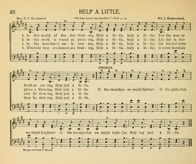 The Gospel Song Sheaf: for Sunday schools and young peoples meetings, comprising primary songs, intermediate songs, gospel and special songs, and old hymns and tunes page 48
