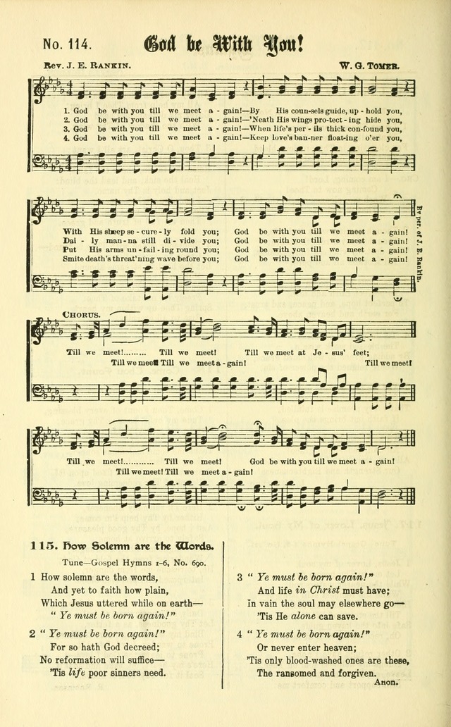 Gospel Songs: for use in Church and Evangelistic meetings page 109