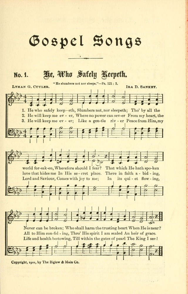 Gospel Songs: for use in Church and Evangelistic meetings page 8