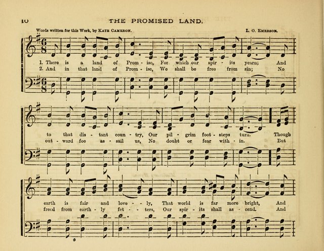 Glad Tidings: a collection of new hymns and music, designed for sabbath schools, anniversary meetings, home circles, &c. page 10