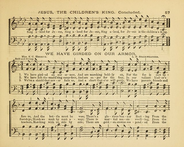 Glad Tidings: a collection of new hymns and music, designed for sabbath schools, anniversary meetings, home circles, &c. page 27