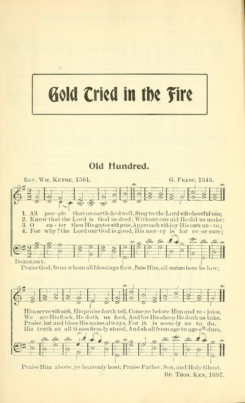 Gold Tried in the Fire: suitable for church, Sunday school, revival meetings, missionary and rescue work page 1