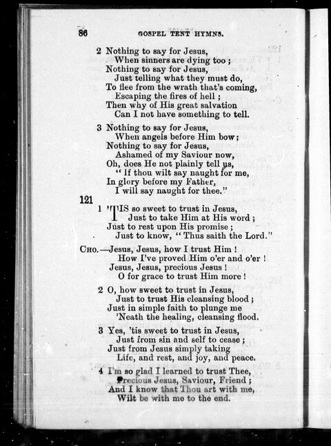 Gospel Tent Hymns page 85