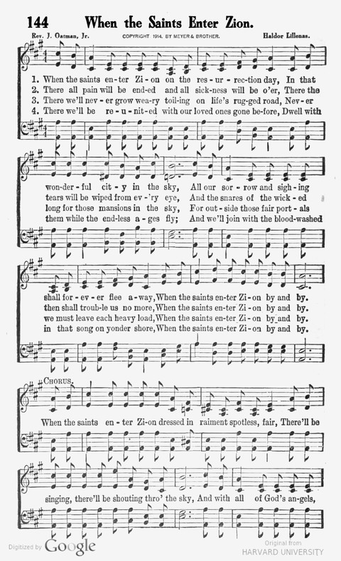 Great Tabernacle Hymns page 144